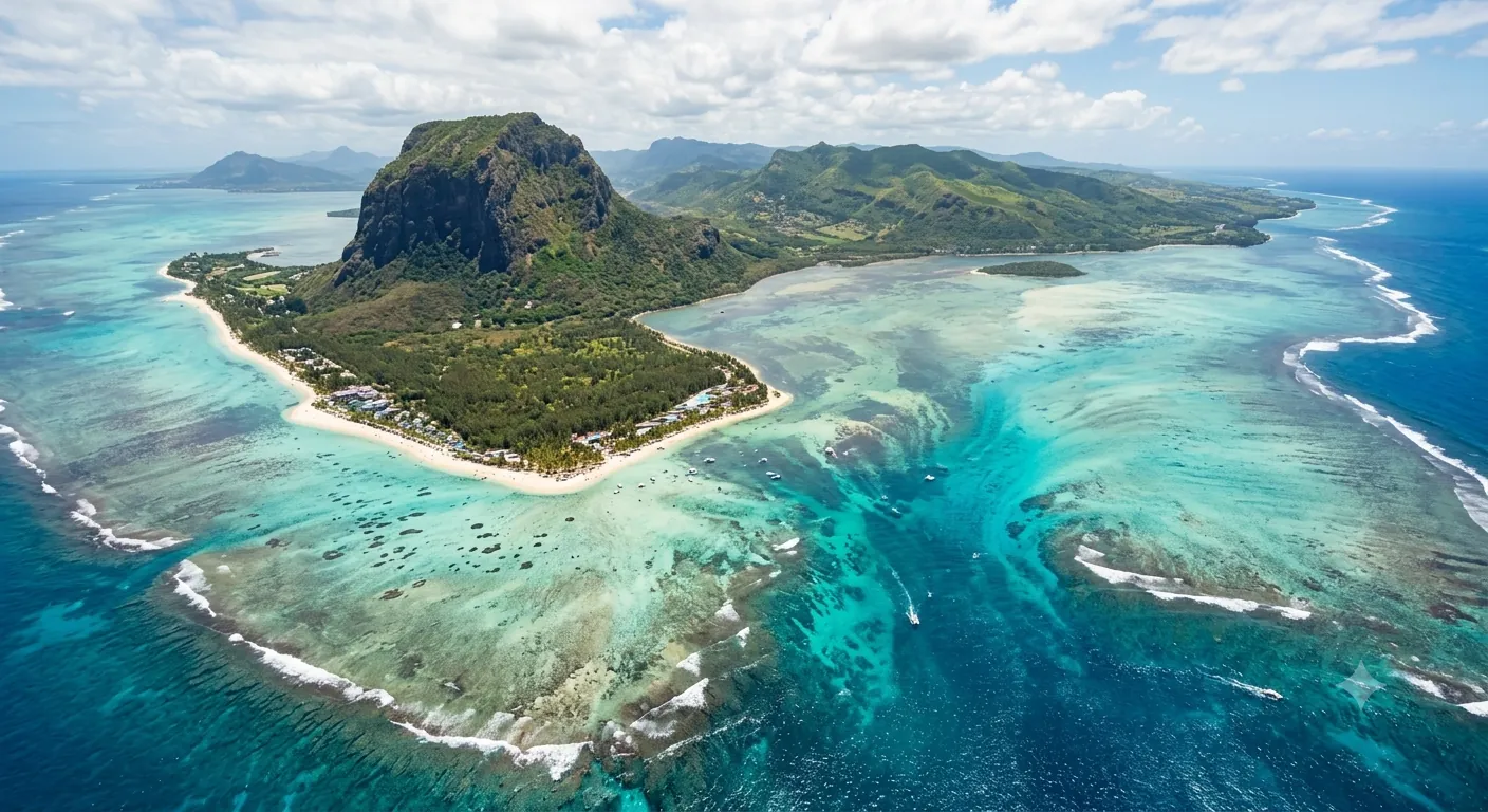 L'île Maurice vue du ciel, Le Morne